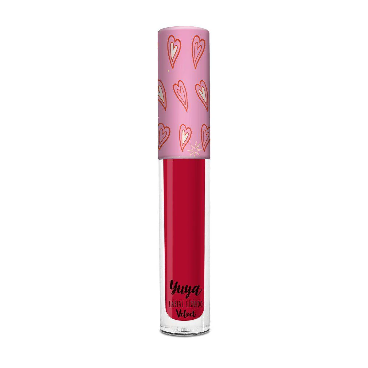 Labial líquido velvet de Yuya en el tono Querido con acabado mate aterciopelado y empaque coleccionable