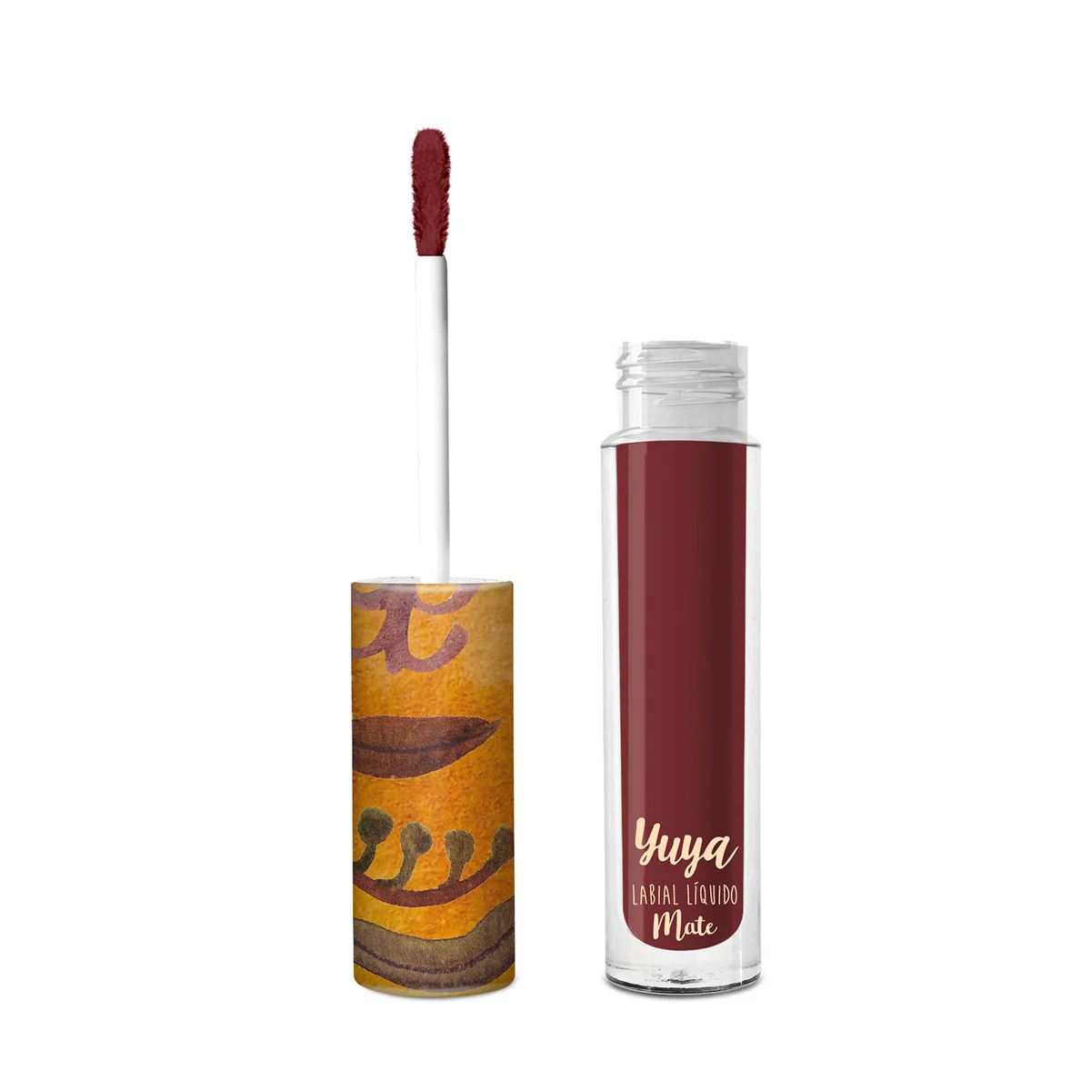 Labial líquido mate de Yuya en el tono Soneto de larga duración con empaque ilustrado coleccionable