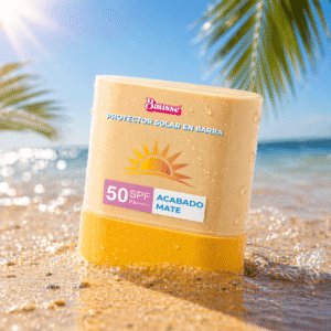 Protector Solar en Barra SPF 50 Bausse con acabado mate y protección UVA UVB