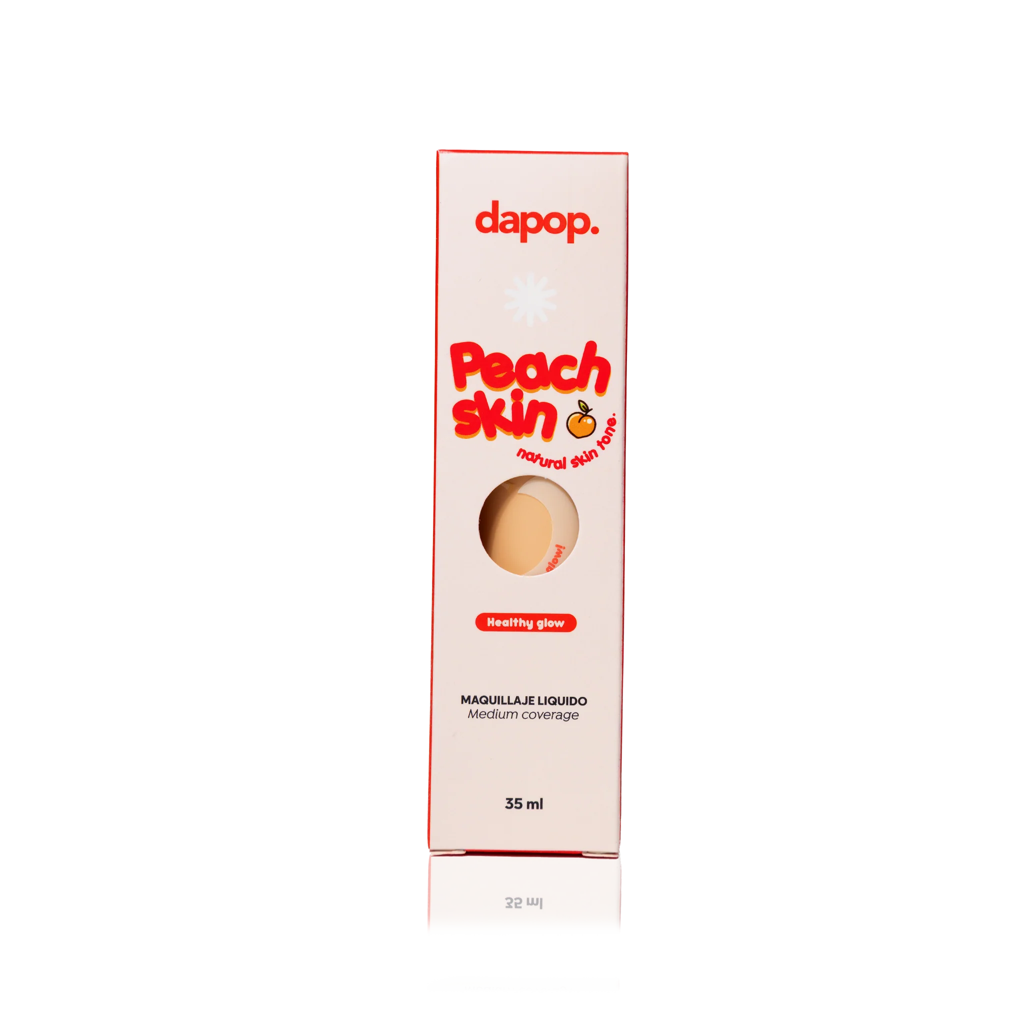 Peach Skin base líquida matte de alta cobertura y larga duración