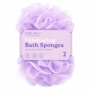 Exfoliating Bath Sponge Célavi esponja exfoliante para baño y limpieza corporal