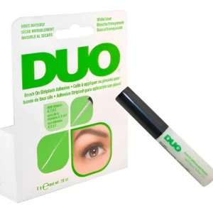 Pegamento DUO Verde Vitaminado para pestañas postizas de 5 g con vitaminas A C y E y fijación duradera