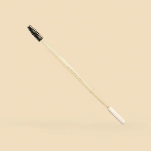 Brocha Dúo para Cejas y Espátula Atenea con spoolie profesional para peinar, definir y laminar cejas