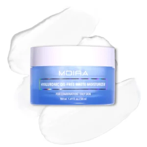 Hyaluronic Oil Free Matte Moisturizer MOIRA gel hidratante facial oil free con ácido hialurónico