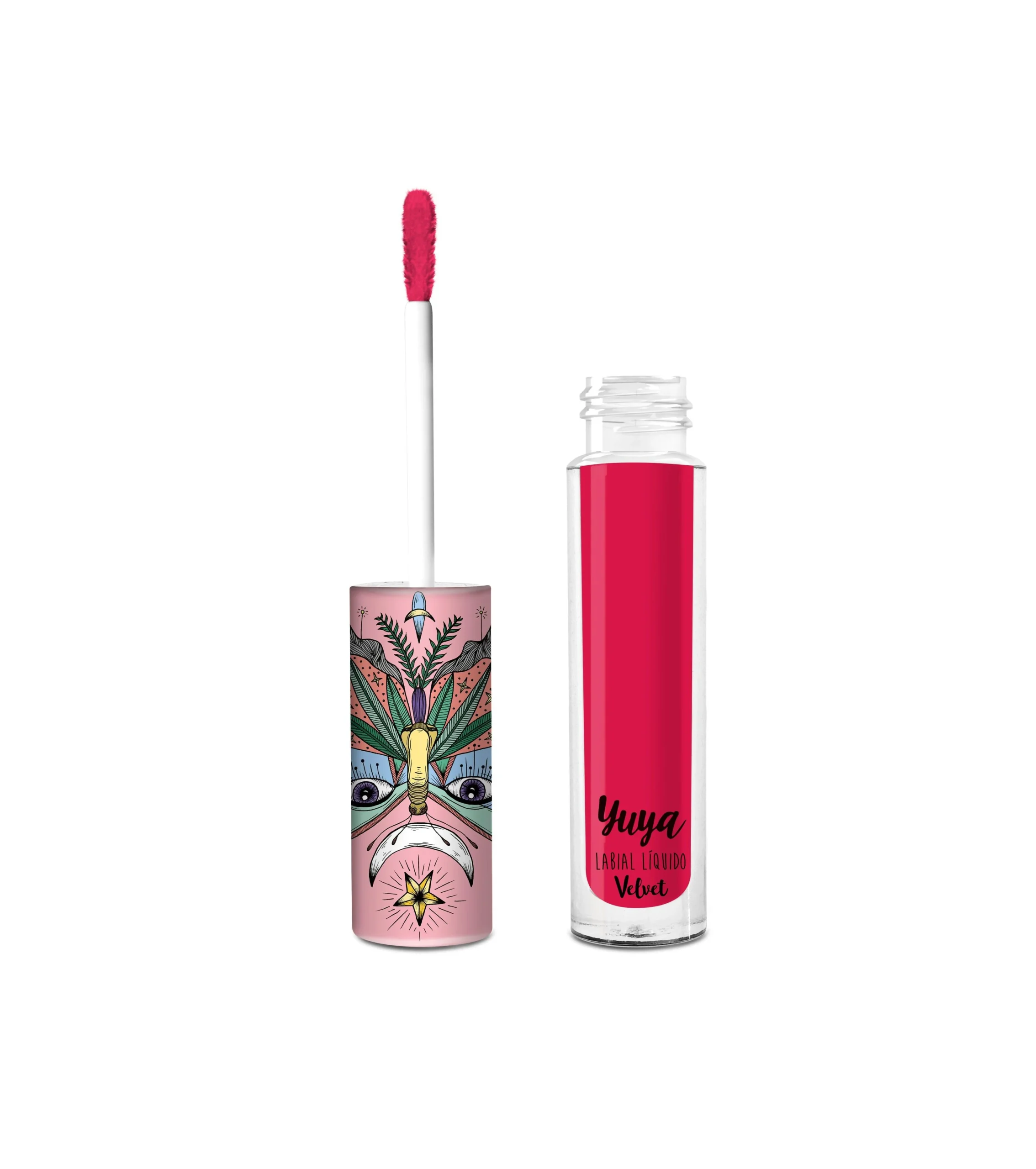 Labial líquido velvet de Yuya en el tono ¡Viva la Vida! con acabado mate aterciopelado y empaque coleccionable