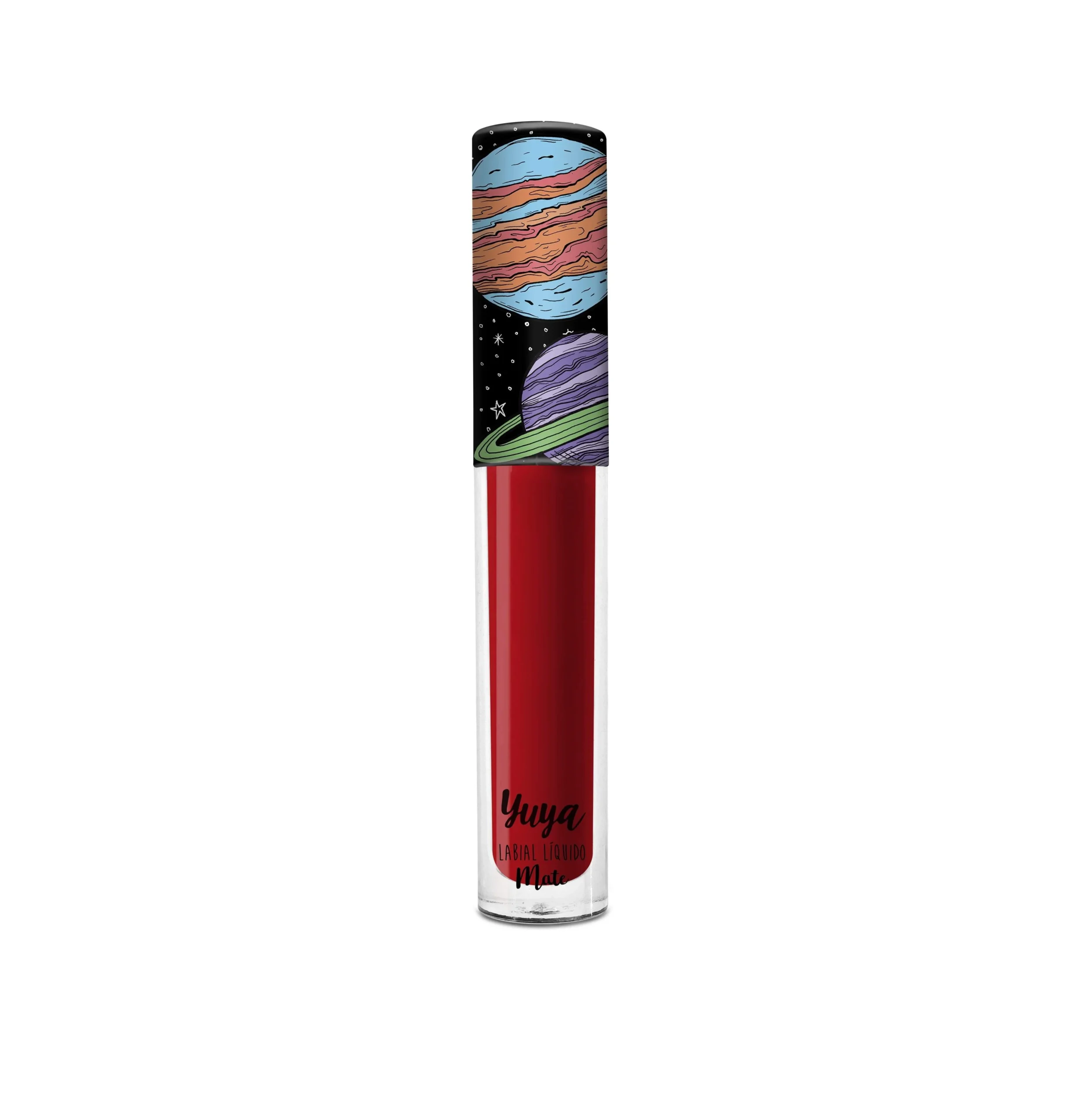 Labial líquido mate de Yuya en el tono Bonita de larga duración con diseño coleccionable