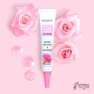 Rose Collagen Squalane Eye Cream MOIRA crema hidratante para contorno de ojos con colágeno y escualano