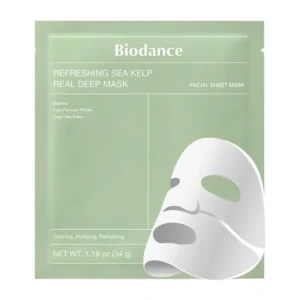 Mascarilla Biodance Refreshing Sea Kelp Real Deep Mask de hidrogel con alga marina fermentada y agua de mar profunda