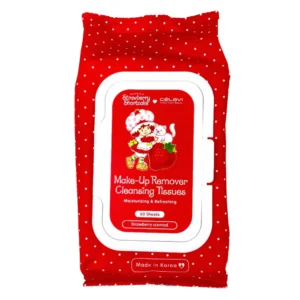 Toallitas Desmaquillantes Strawberry Shortcake Celavi para remover maquillaje y limpiar el rostro