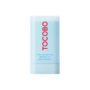 TOCOBO Cotton Soft Sun Stick SPF50+ PA++++ protector solar en barra con acabado mate y control de grasa
