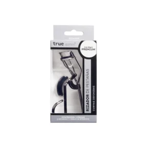 Rizador de pestañas negro True Lashes con gomas de repuesto para lograr curvas definidas