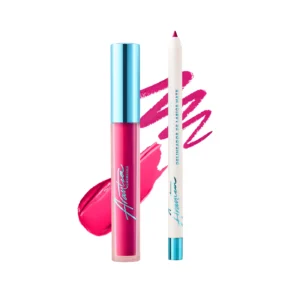 Arantza Pink Sapphire Matte Intense Lip Color Combo con labial líquido mate y delineador de labios a juego