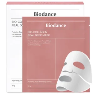 Mascarilla Biodance Bio-Collagen Real Deep Mask de hidrogel con colágeno, ácido hialurónico y niacinamida para una piel firme e hidratada