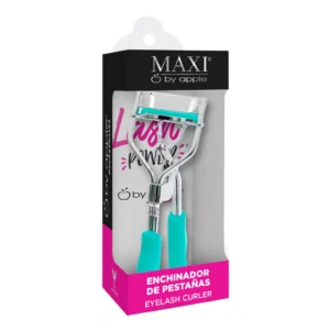 Enchinador de Pestañas MAXI Aqua By Apple Accessories metálico con repuestos de silicón para un rizo natural