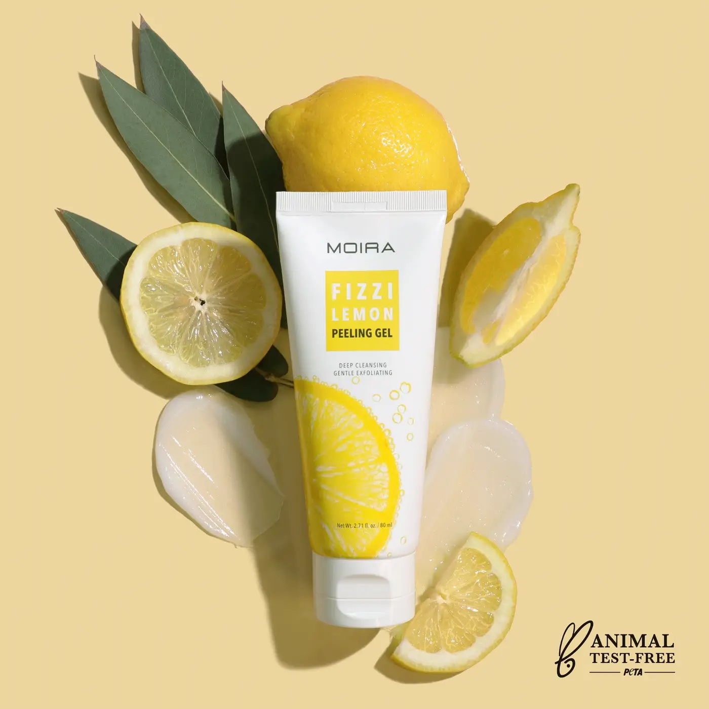 Fizzi Lemon Peeling Gel MOIRA gel exfoliante facial con limón para piel suave y luminosa