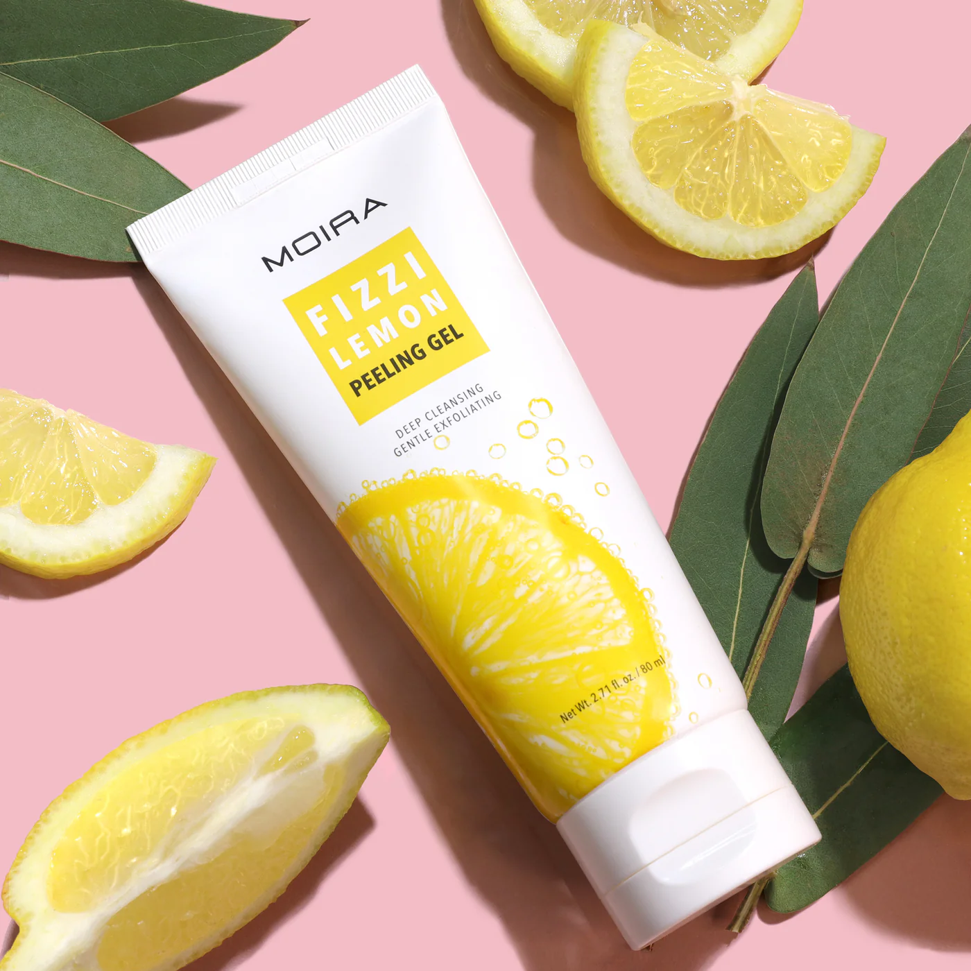 Fizzi Lemon Peeling Gel MOIRA gel exfoliante facial con limón para piel suave y luminosa