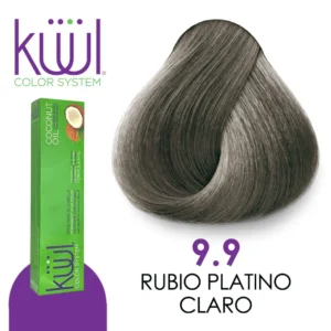 Küül Color System K9.9 Rubio Platino Claro tinte permanente profesional con cobertura total de canas