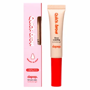 Dapop Quick Brow Clear gel transparente para cejas con aplicador de silicón