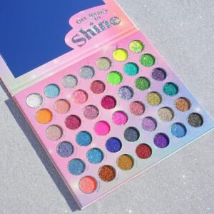 Kara Beauty Mega Glitz Pressed Glitter Palette con 42 tonos de glitter prensado para ojos, rostro y cuerpo