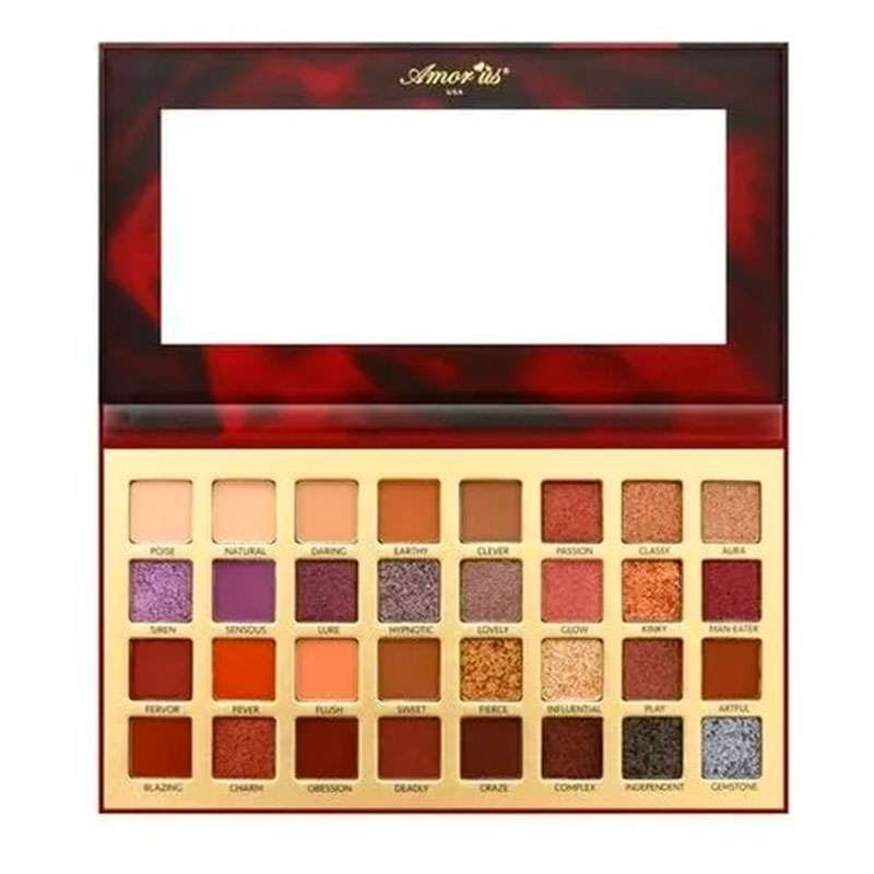 MC Beauty Femme Fatale paleta de sombras para ojos con tonos mate, satinados y brillantes de alta pigmentación