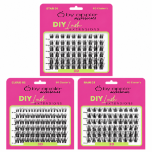 By Apple DIY Lash Extensions 3D extensiones de pestañas en clusters reutilizables de 60 piezas
