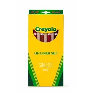Sinless Beauty Lip Liner Set Crayola con 4 delineadores para labios de textura cremosa
