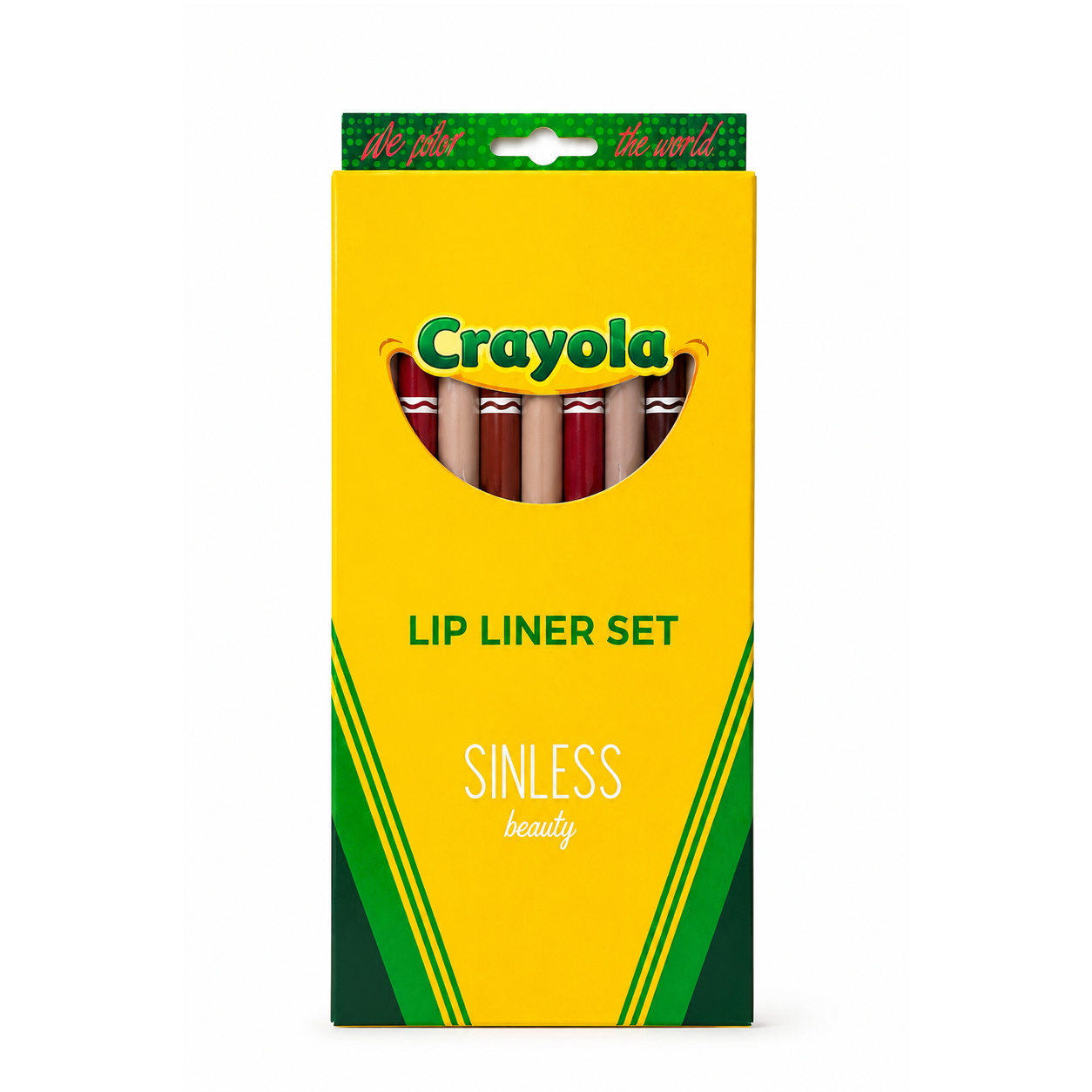 Sinless Beauty Lip Liner Set Crayola con 4 delineadores para labios de textura cremosa