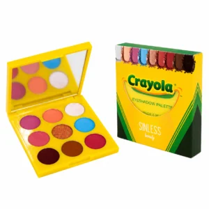 Sinless Beauty Paleta de Sombras Crayola de 9 tonos con acabados mate y brillantes