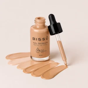 Bissú Piel Desnuda Serum con Color con 1% de ácido hialurónico puro disponible en 8 tonos