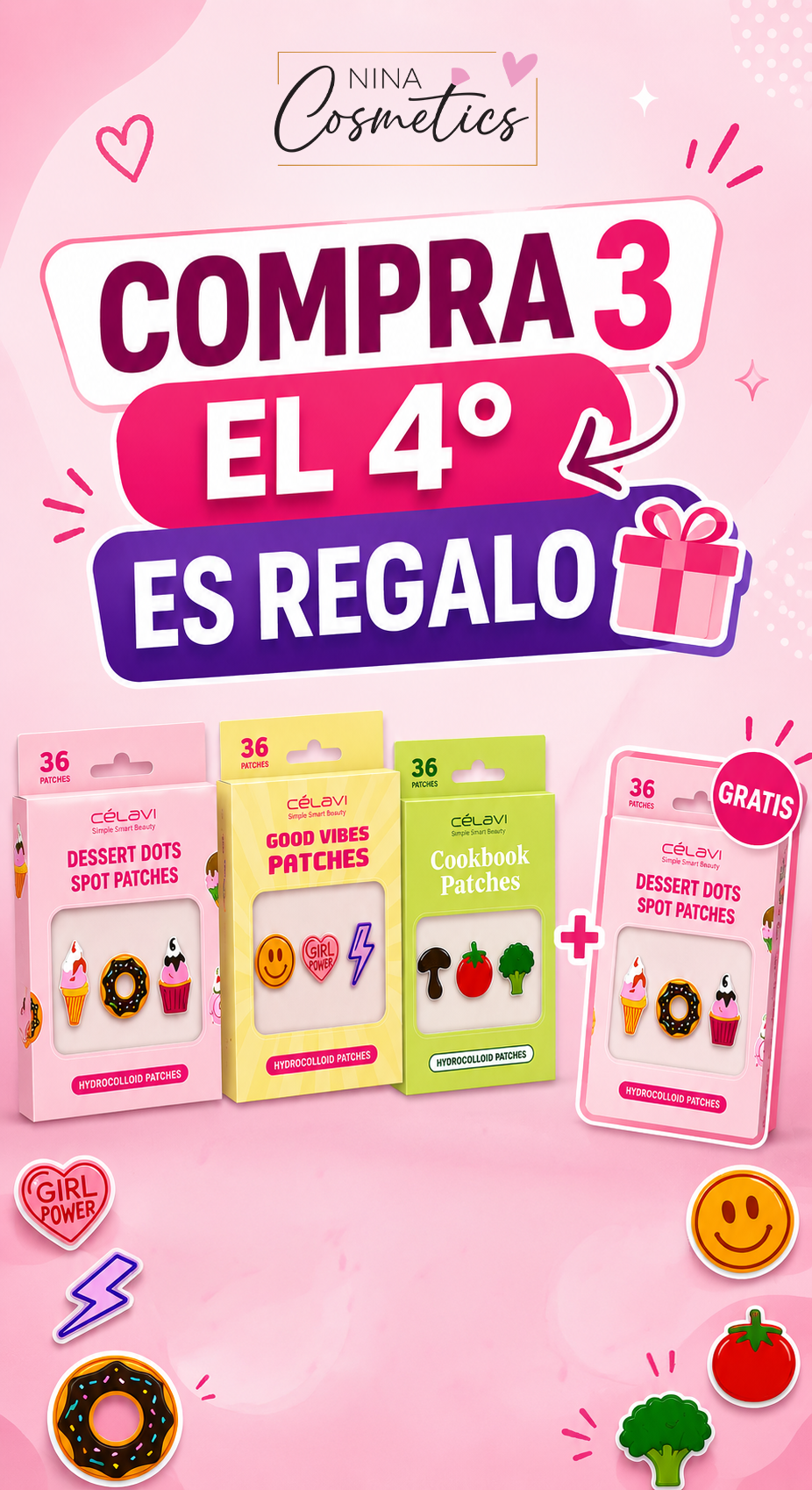 Vasos Hot Focus coloridos y divertidos para niñas
