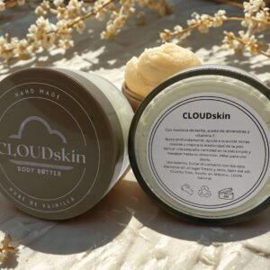 CLOUDskin Body Butter Nube de Vainilla con manteca de karité, aceite de almendras y vitamina E