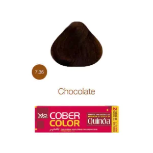Xiomara CoberColor 7.35 Chocolate tinte permanente en crema con cobertura total de canas y brillo profesional