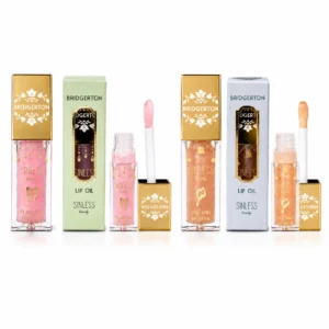 Sinless Beauty Lip Oil Bridgerton disponible en Flawless My Dear y See and Be Seen