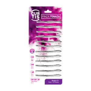 Curtis, Pinza para Cejas, Pinza Tenaza, Punta Sesgada, Depilación, Accesorios de Belleza, Herramientas para Cejas, Acero Inoxidable, Cuidado Personal, Beauty Tools