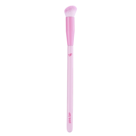 Pink Up Brocha Profesional 41 Angle Crease para difuminar sombras y definir la cuenca del ojo