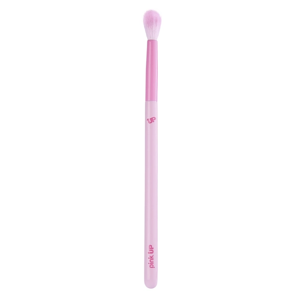 Pink Up Brocha Profesional 43 Small Crease para difuminar sombras y definir la cuenca del ojo con precisión