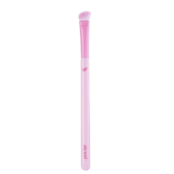 Pink Up Brocha Profesional 44 Medium Angle Crease para difuminar sombras y definir la cuenca del ojo