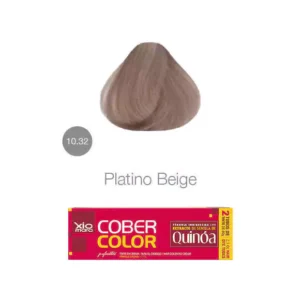 Xiomara CoberColor 10.32 Platino Beige tinte permanente en crema con cobertura total de canas y brillo profesional
