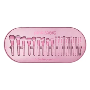 Pink Up PR Box Pink Brushes kit profesional con 20 brochas para maquillaje en caja edición limitada