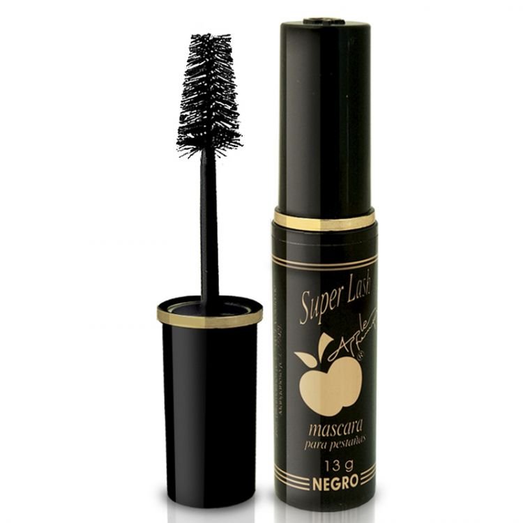 By Apple Rímel Super Lash con cepillo profesional o pino para dar volumen y definición a las pestañas