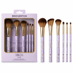 Sinless Beauty Brush Set Bridgerton The Finishing Touch con 6 brochas profesionales para rostro y ojos