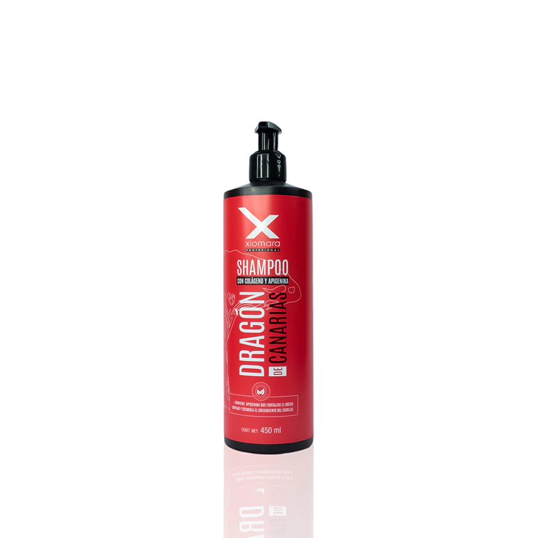 Xiomara Shampoo Dragón de Canarias con Apigenina y Procapil para fortalecer el cabello y ayudar a disminuir la caída