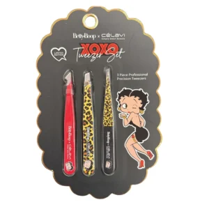 CELAVI Betty Boop set de 4 pinzas para cejas