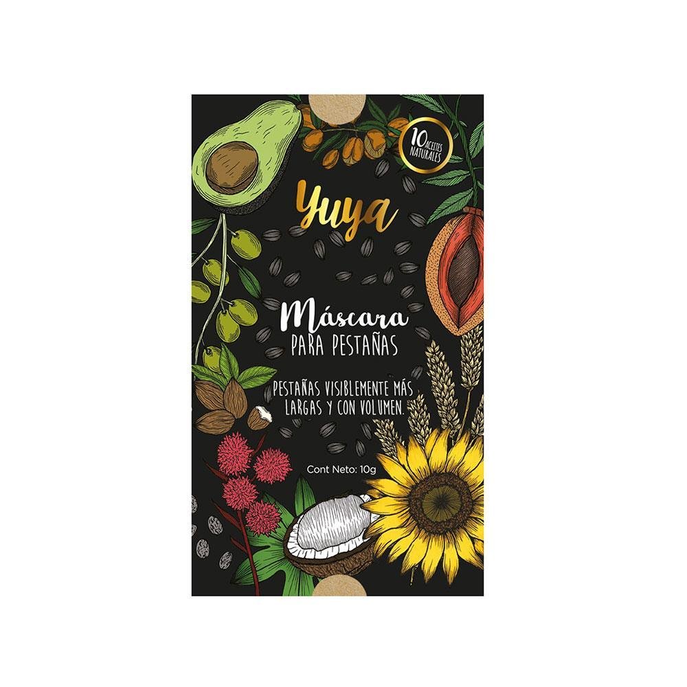 YUYA Máscara para Pestañas 10 Aceites Naturales disponible en negro, café y borgoña