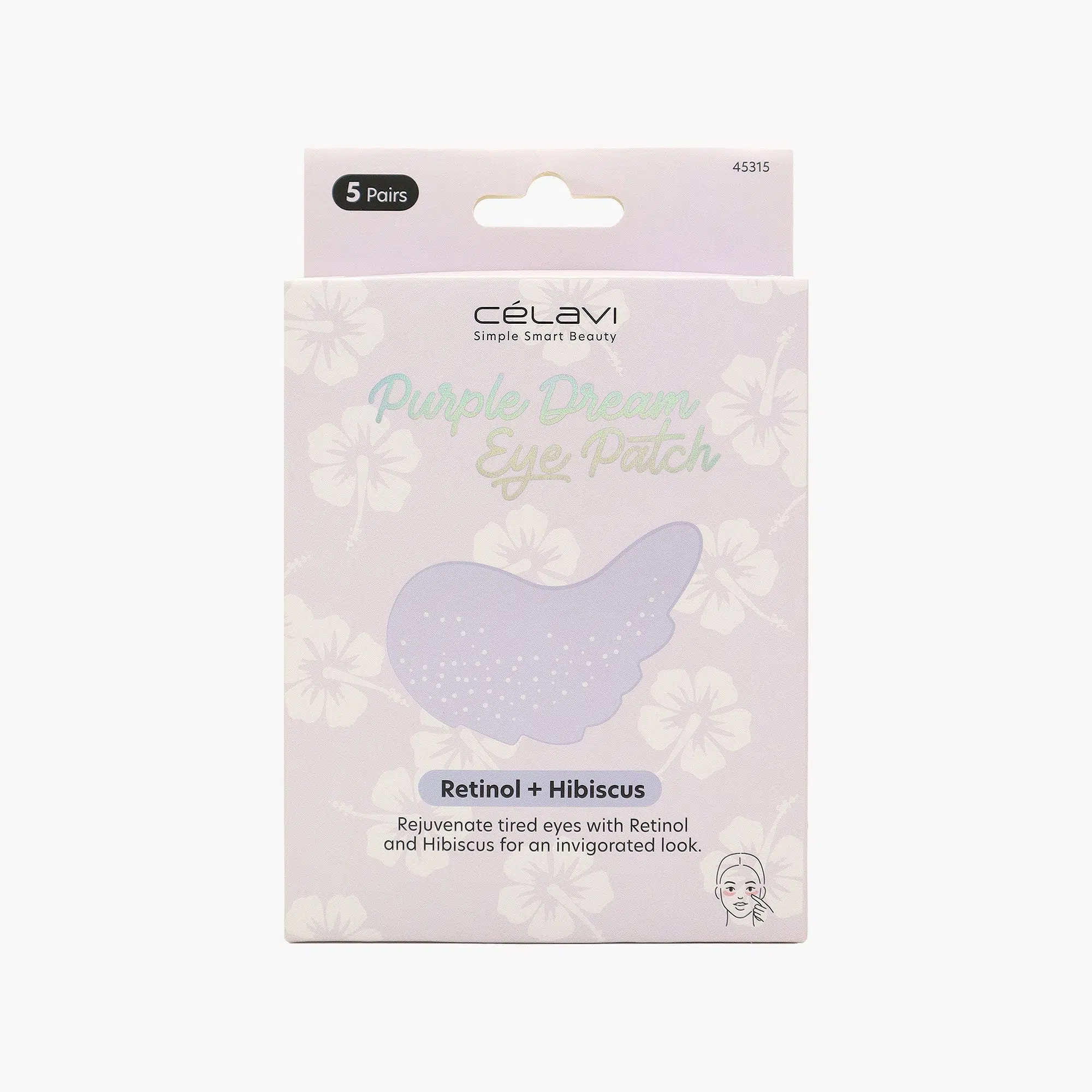 CÉLAVI Purple Dream Eye Patch parches de hidrogel para contorno de ojos 5 pares