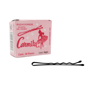 CARMITA cajita de pasadores para cabello color negro