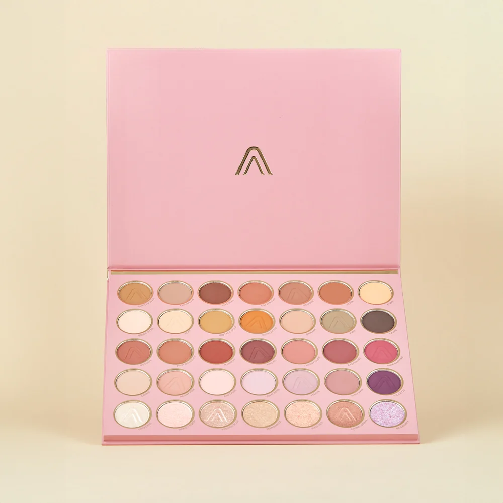 ATENEA Paleta de Sombras Classic Makeup Expert de 35 tonos con acabados mate y shimmer