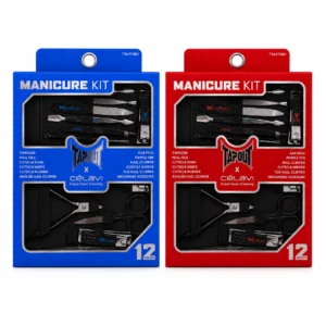 Célavi x Tapout Manicure Kit de 12 piezas para cuidado de uñas y grooming