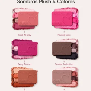 Beauty Creations Paleta de Sombras Plush de 4 colores