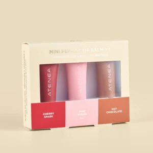 ATENEA Mini Peptide Lip Balm X3 con tres bálsamos labiales en formato mini